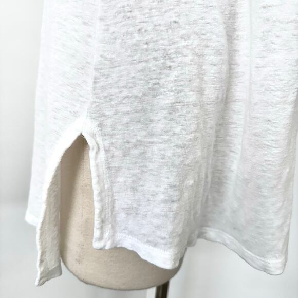 Eileen Fisher Linen Boat Neck Tank Top Tunic Lightweight White M - Picture 6 of 10